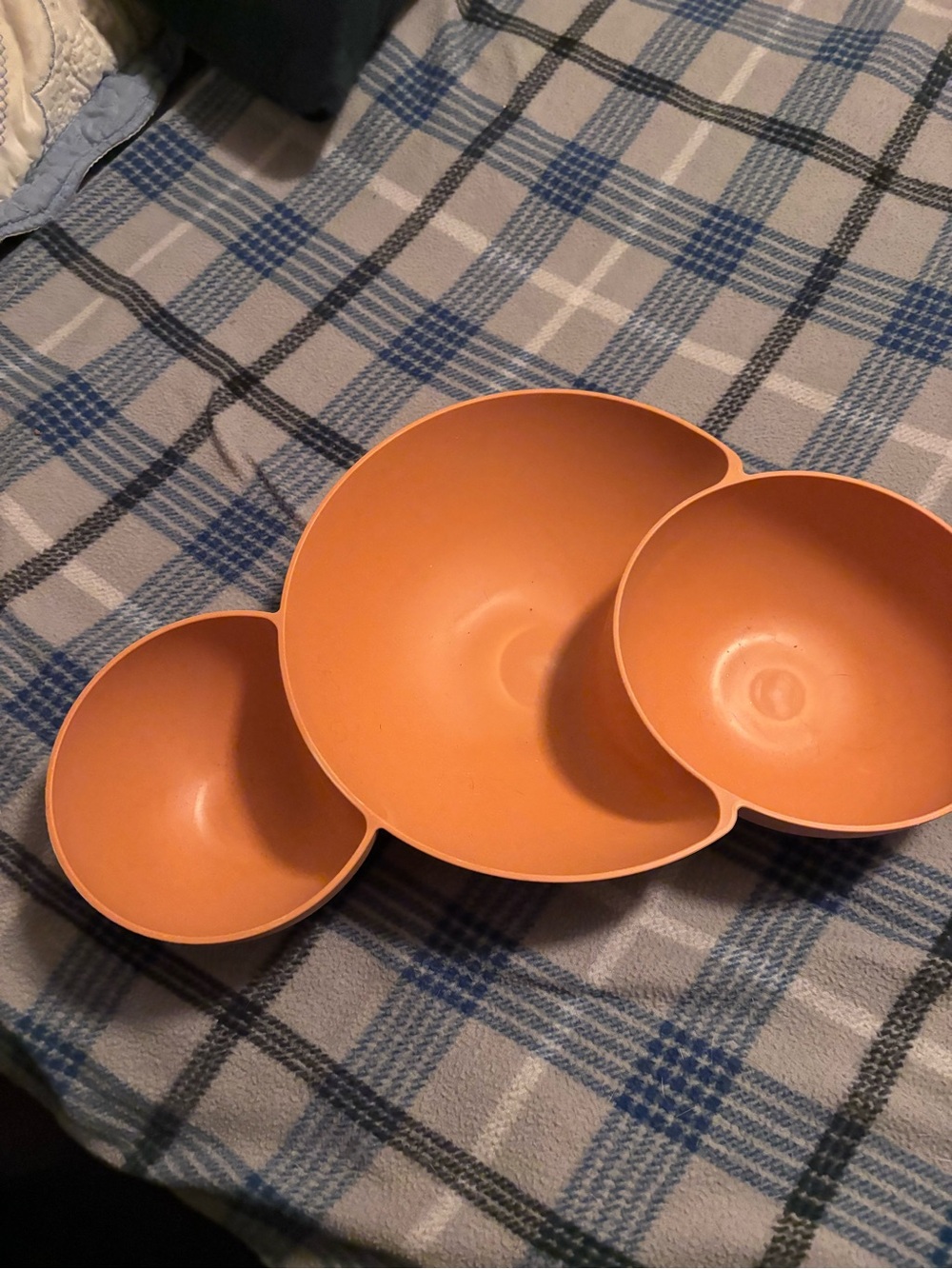 Orange Triple Serving Bowl - Home Dining